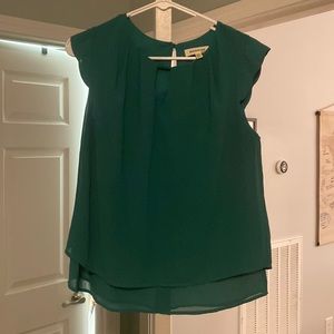Size medium green top